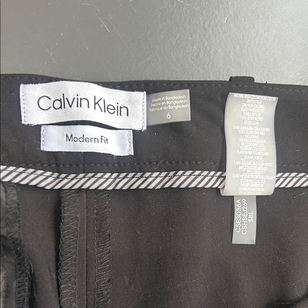 Calvin Klein Black Modern Fit Trousers
